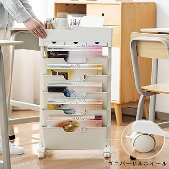 5層キャスター付き本棚 キャスター付き ラック 小物入れ 61pddEG+s8L._UF350,350_QL80_.jpg